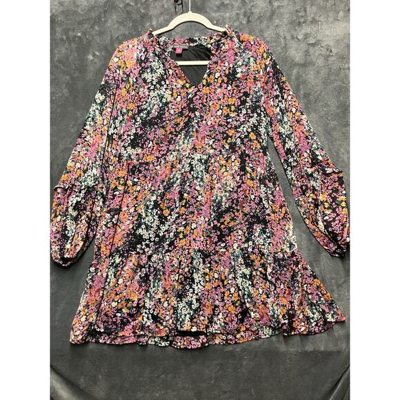 Vince Camuto Dresses & Skirts - Vince Camuto Dress Woman’s Sz XS Multicolor Floral Lightweight Three Tier Mini
